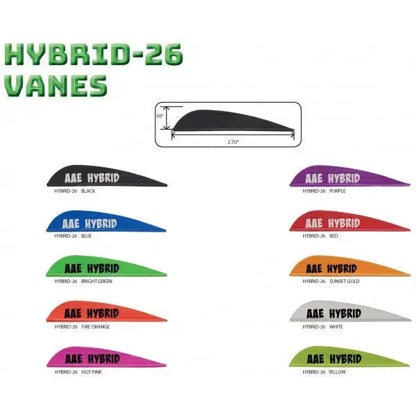 AAE Hybrid 26 Vanes - 40 Pack - Extreme Outfitters