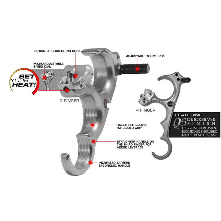 T.R.U. Ball Honey Badger Claw HBC Quick Silver Release - Extreme Outfitters