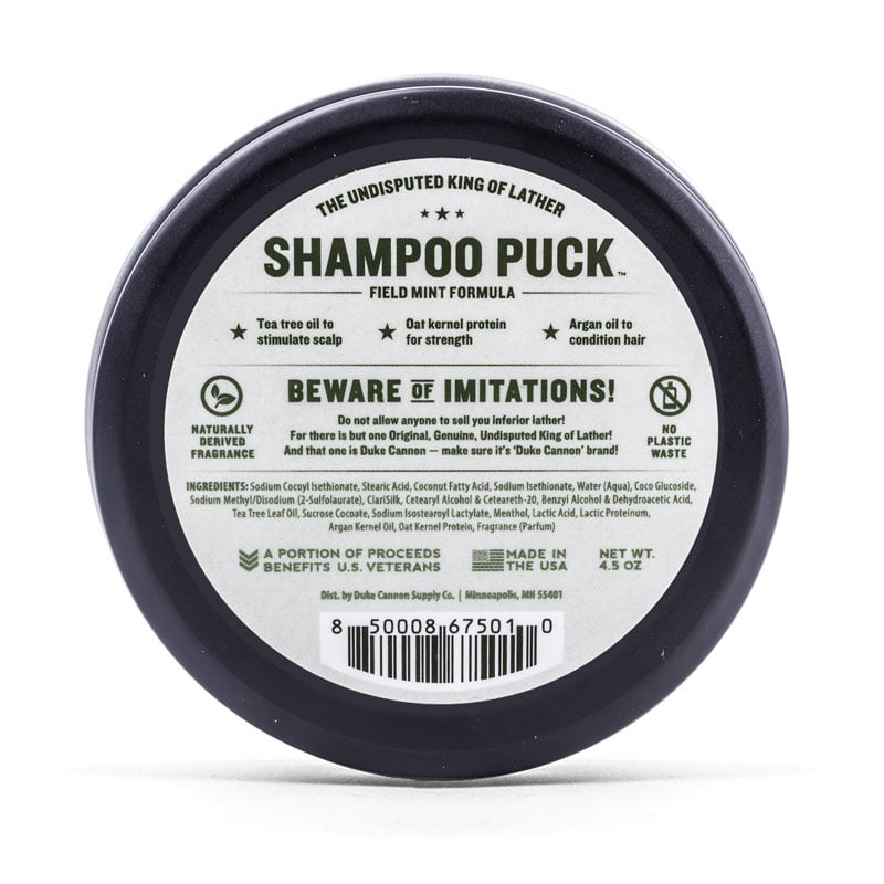 Duke Cannon Shampoo Puck - Field Mint - Extreme Outfitters