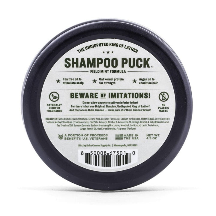 Duke Cannon Shampoo Puck - Field Mint - Extreme Outfitters