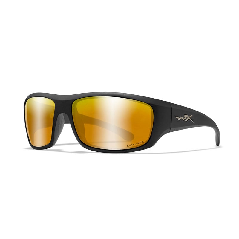 Wiley X Omega Matte Black Frame Captivate Polarized Bronze Mirror Lens - Extreme Outfitters