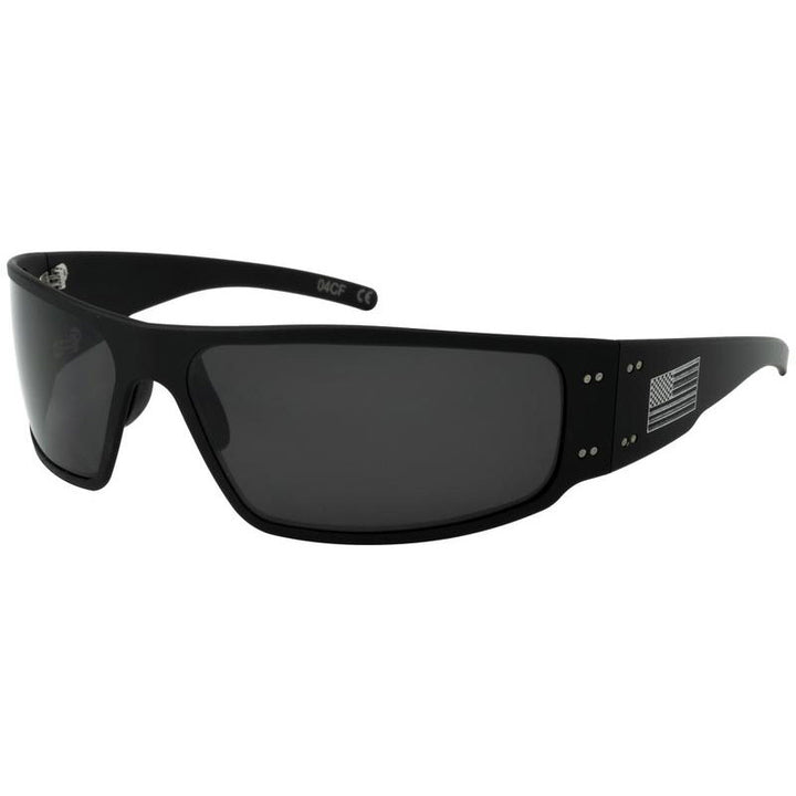 Gatorz Magnum Patriot American Matte Black Frame Smoked Polarized Lens Gatorz