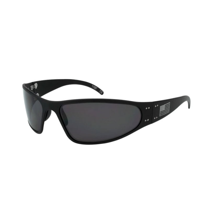 Gatorz Wraptor Patriot American Matte Black Frame Smoked Polarized Lens - Extreme Outfitters
