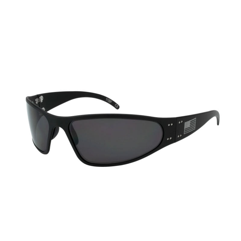 Gatorz Wraptor Patriot American Matte Black Frame Smoked Polarized Lens - Extreme Outfitters