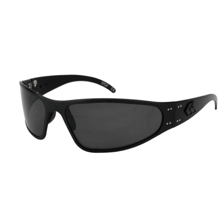 Gatorz Wraptor Blackout Sunglasses - Smoked Polarized Lens - Extreme Outfitters