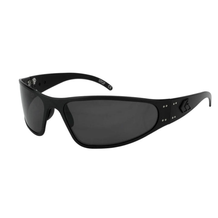 Gatorz Wraptor Blackout Sunglasses - Smoked Polarized Lens Gatorz