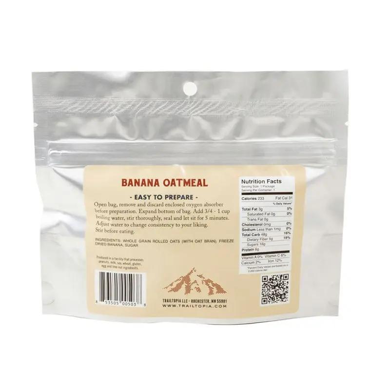 Trailtopia Banana Oatmeal Trailtopia
