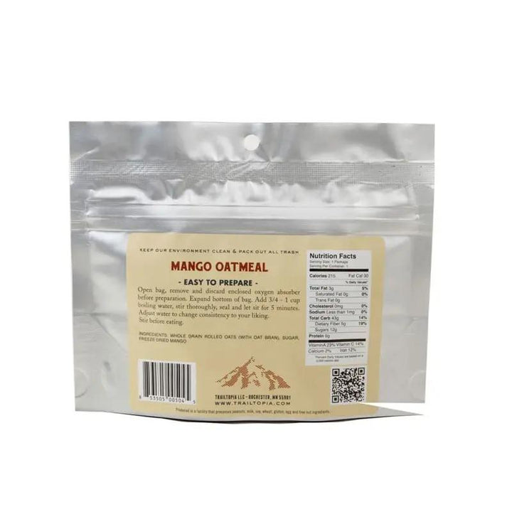 Trailtopia Mango Oatmeal Trailtopia