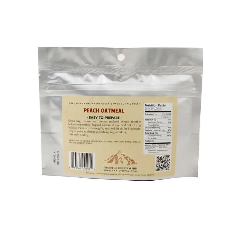Trailtopia Peach Oatmeal Trailtopia