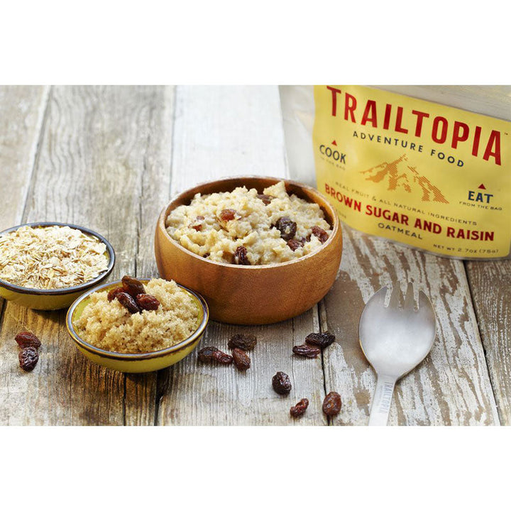 Trailtopia Brown Sugar Raisin Oatmeal Trailtopia