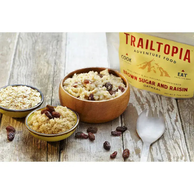 Trailtopia Brown Sugar Raisin Oatmeal Trailtopia