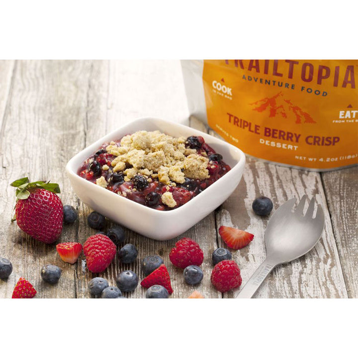 Trailtopia Triple Berry Crisp Dessert Trailtopia
