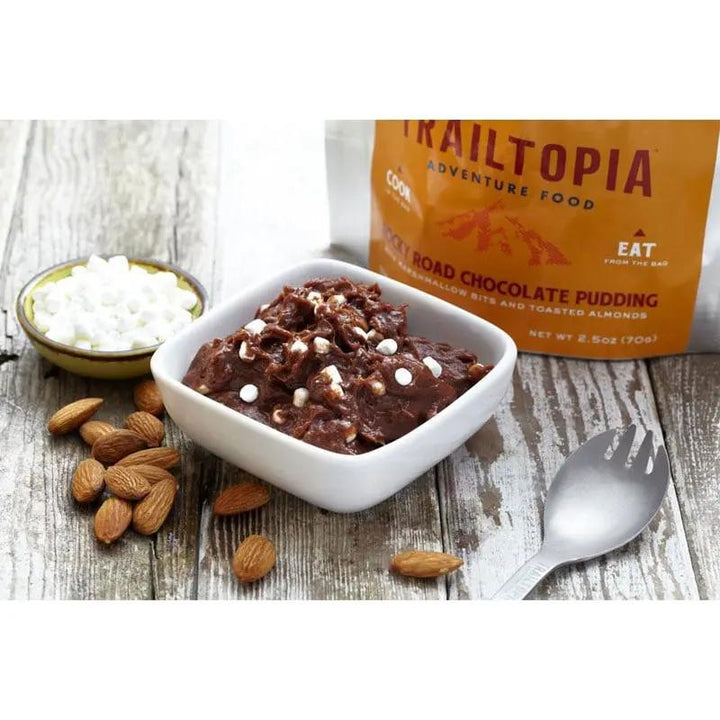 Trailtopia Rocky Road Pudding Trailtopia