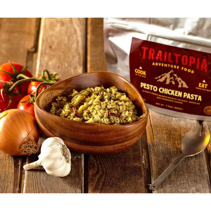 Trailtopia Pesto Chicken Pasta Trailtopia