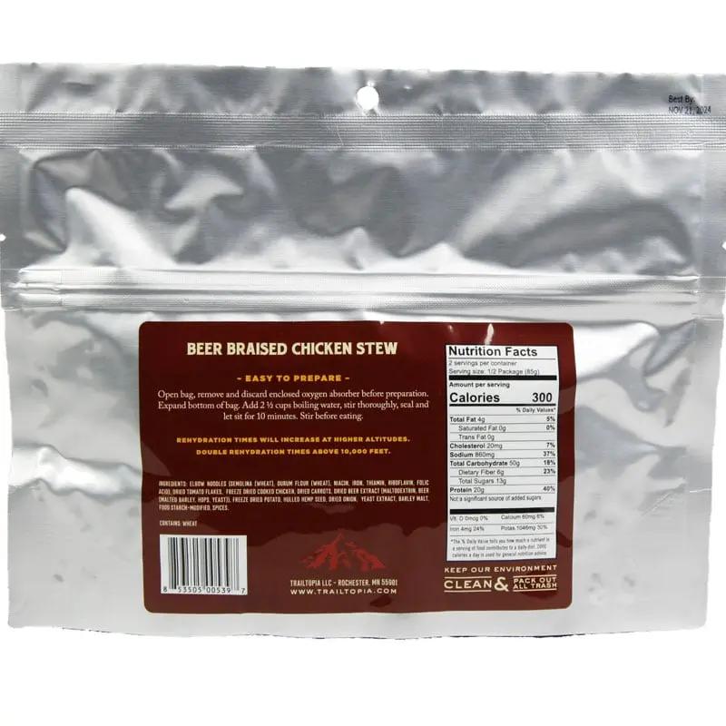 Trailtopia Bent Paddle Beer Braised Chicken Stew Trailtopia