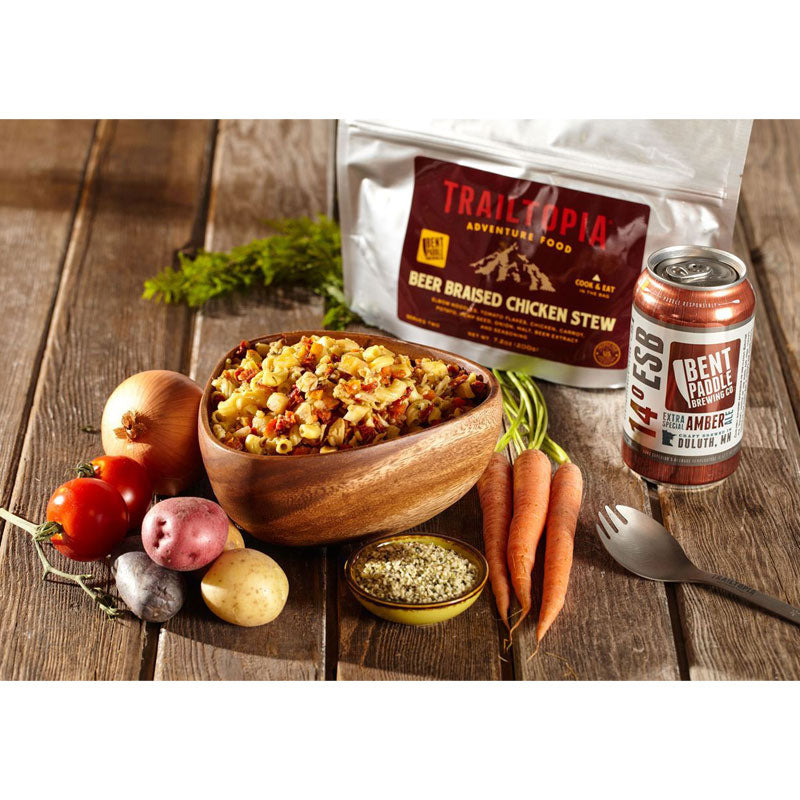 Trailtopia Bent Paddle Beer Braised Chicken Stew Trailtopia
