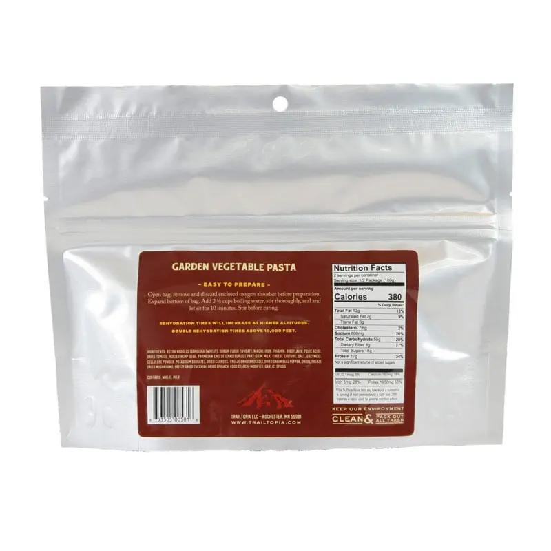 Trailtopia Garden Vegetable Pasta Trailtopia