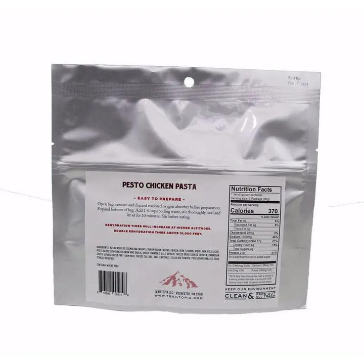 Trailtopia Pesto Chicken Pasta - SINGLE SERVE Trailtopia