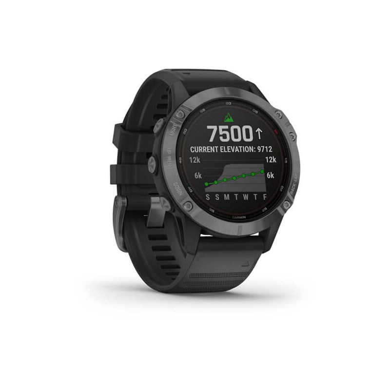 Garmin fēnix® 6 - Pro Solar Edition - Slate Gray with Black Band Garmin