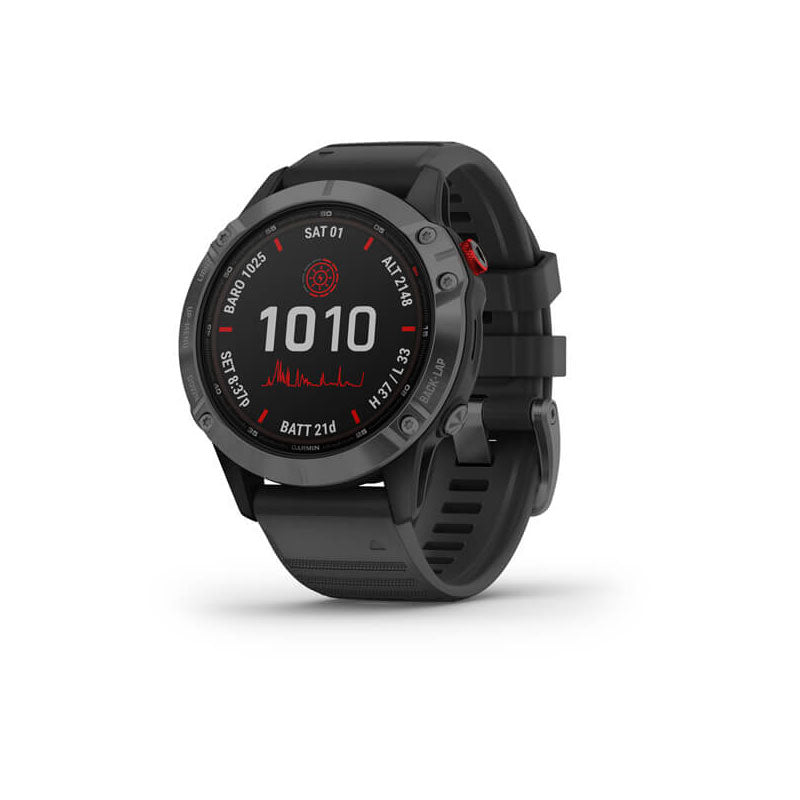 Garmin fēnix® 6 - Pro Solar Edition - Slate Gray with Black Band Garmin