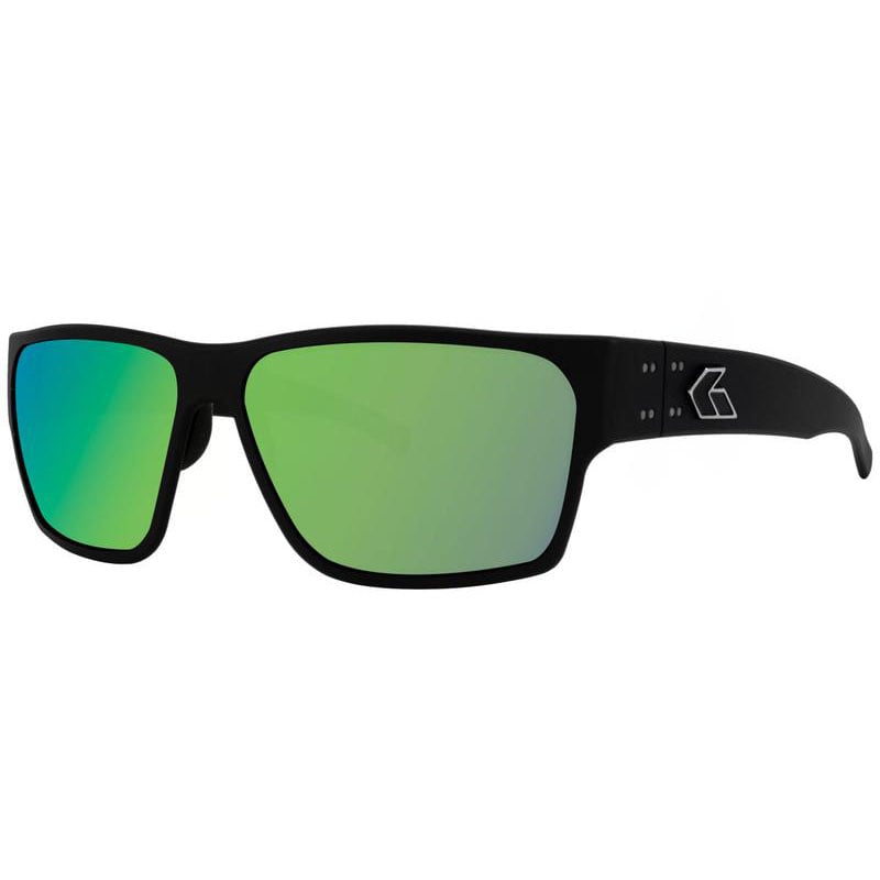 Gatorz Delta Polarized Matte Black Frame Brown Polarized w/ Green Mirror Lens Gatorz