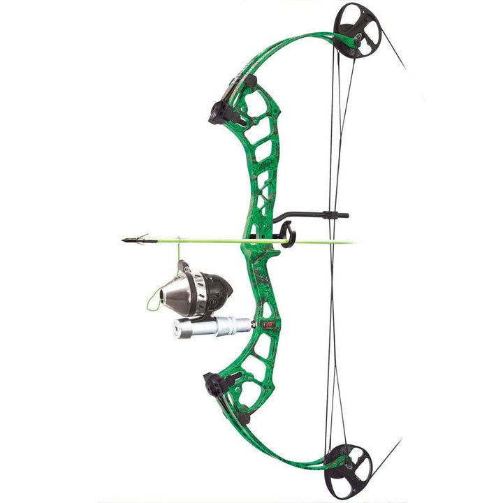 PSE Mudd Dawg RT-3500 Reel Package - Green DK'D Right Hand PSE Archery
