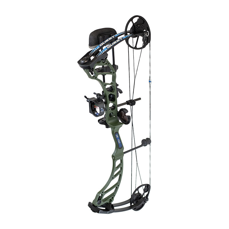 Quest Centec NXT Compound Bow Package - Army Green/Black Right Hand Quest Bowhunting
