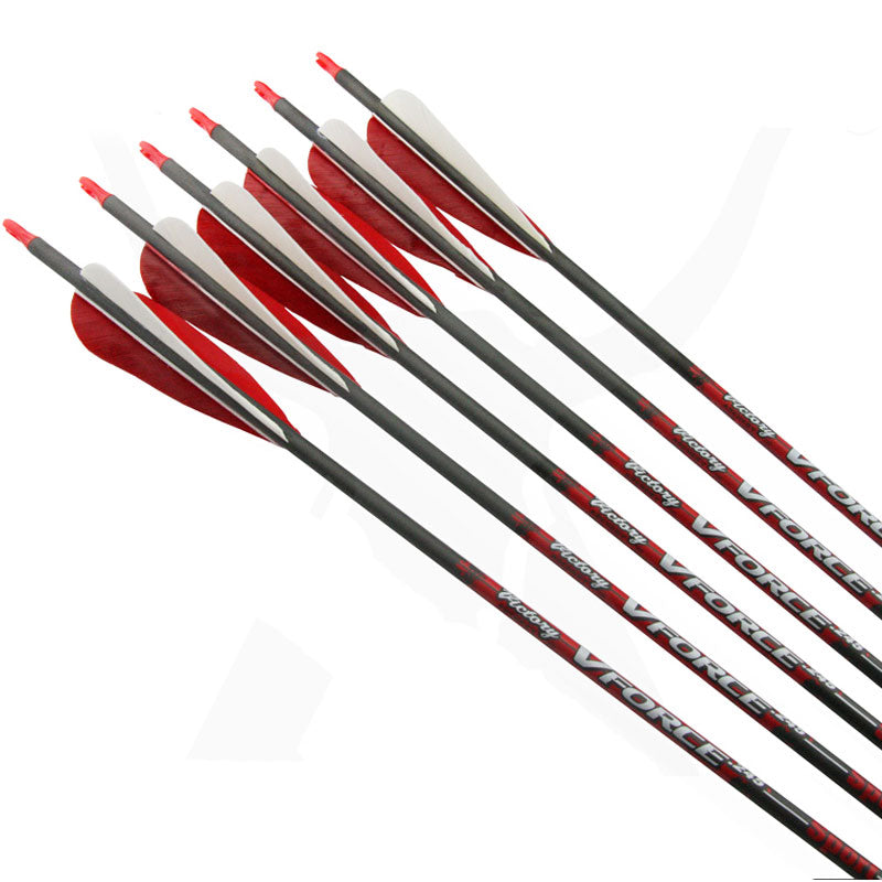 Victory Archery VForce Sport (.006) Arrow with Feathers - Single Victory Archery