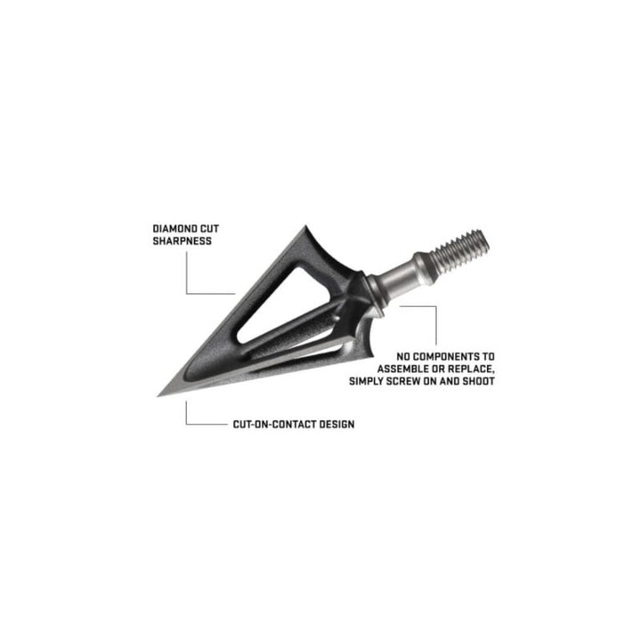 EVO-X Montec Fixed Blade Broadhead - 3 Pack - Extreme Outfitters