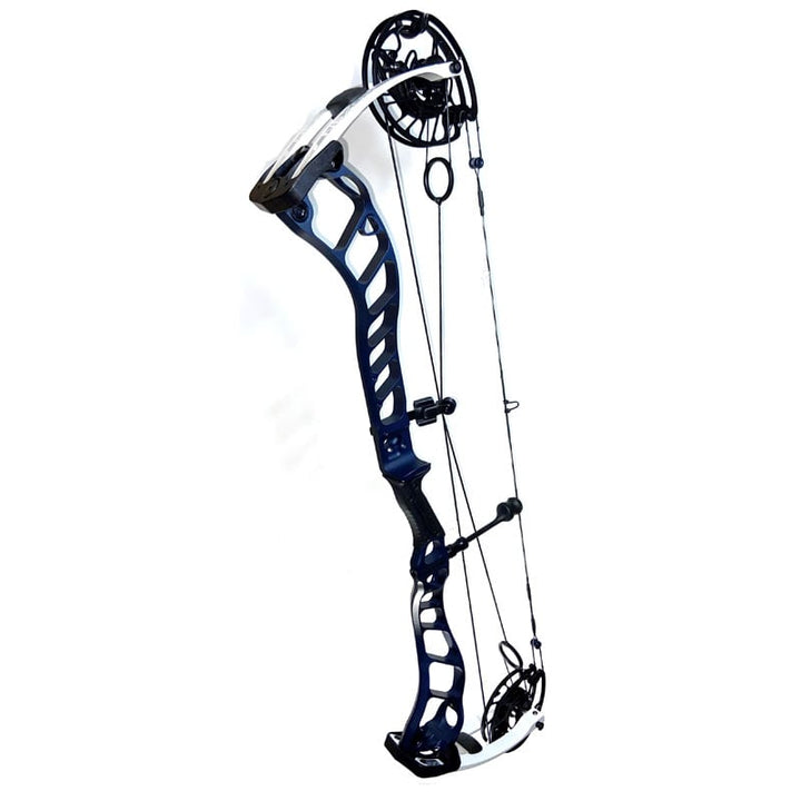 2021 Prime Nexus 6 Midnight Blue Riser Target White Limbs Compound Bow – 65# Right Hand - Extreme Outfitters
