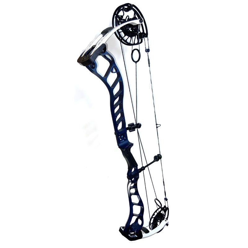 2021 Prime Nexus 6 Midnight Blue Riser Target White Limbs Compound Bow – 65# Right Hand Prime Archery