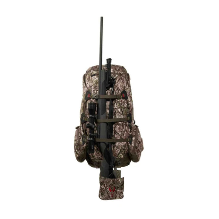 Badlands 2200 Hunting Pack with rifle attached