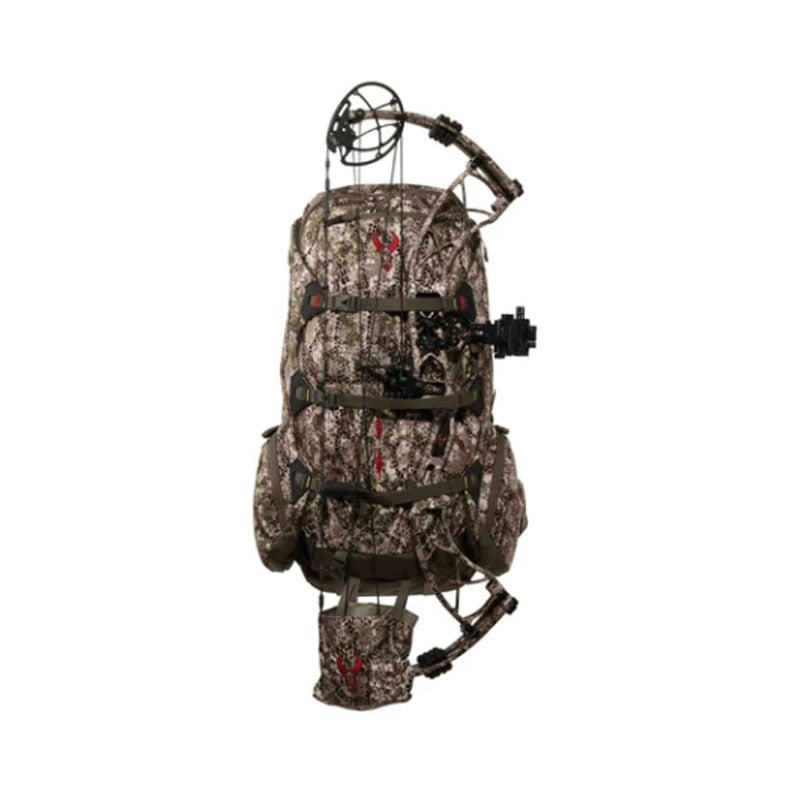 Badlands 2200 Hunting Pack with bow strapped on