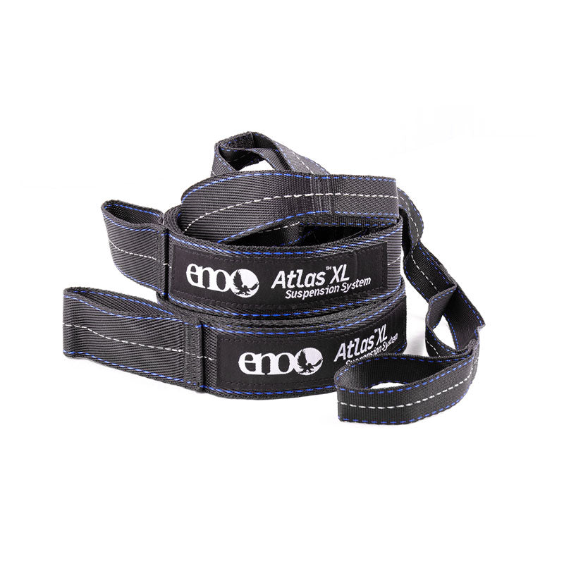 ENO Atlas XL Hammock Suspension System - Black/Royal - Extreme Outfitters