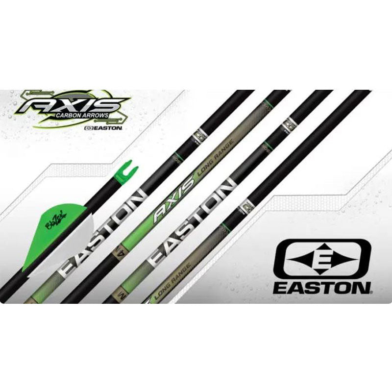 Easton Axis 4mm Long Range Fletched Arrows Easton Archery