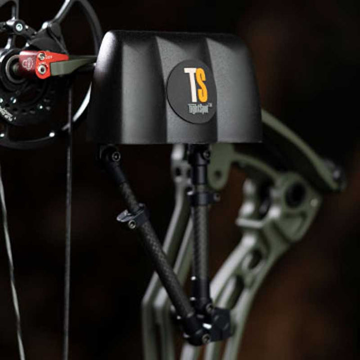 TightSpot Pivot 2.5 Fully Adjustable 2 Piece Quiver Mounted to Bow