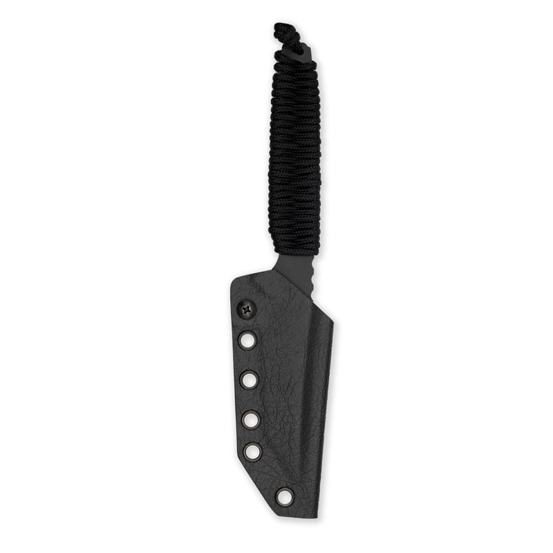 Toor Knives Kingpin Shadow Black in Sheath