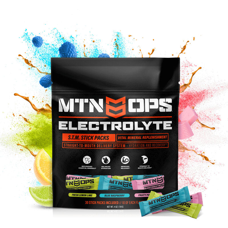 MTN Ops Electrolytes STM Stick Packs - 30 Packs - Extreme Outfitters