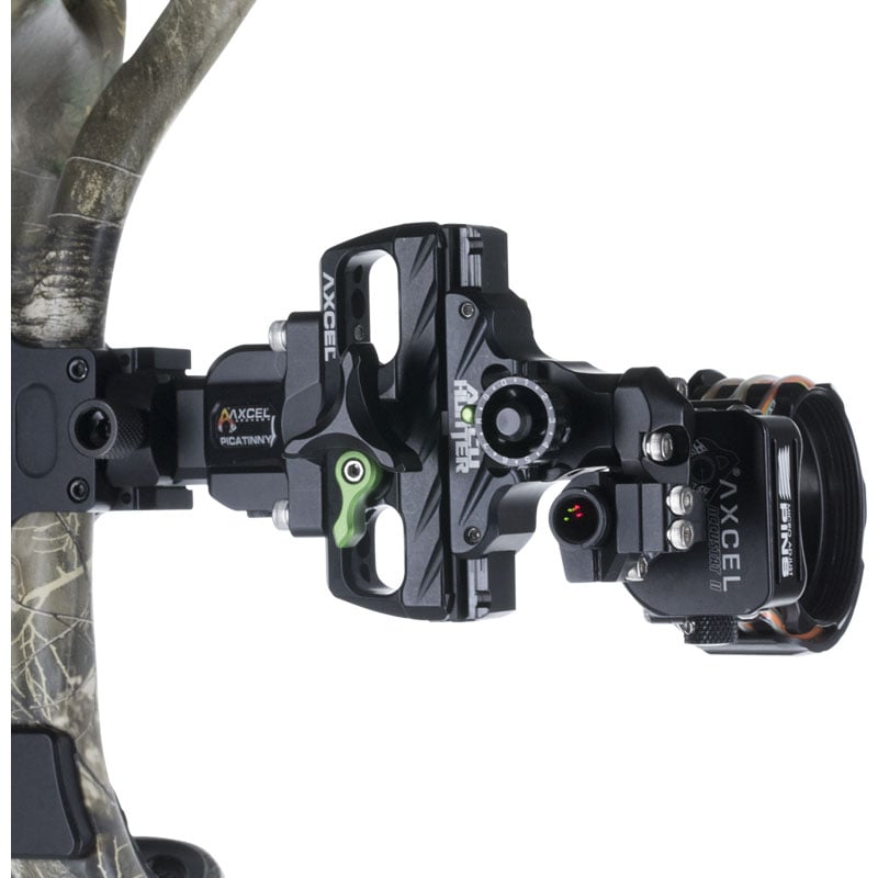 Axcel AccuHunter AccuStat II Picatinny Slider 3 Pin Sight -  .019 - Extreme Outfitters