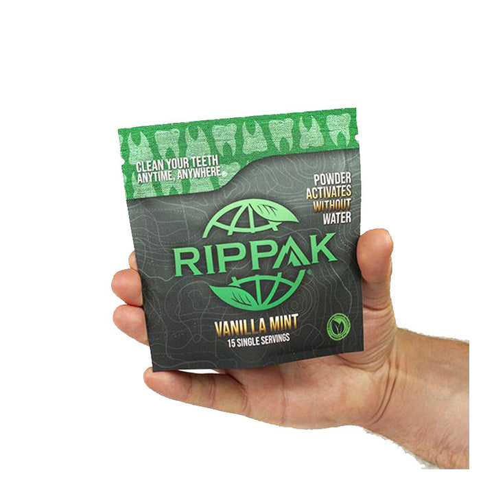 Rippak Teeth Cleaning Powder - Vanilla Mint RipPak