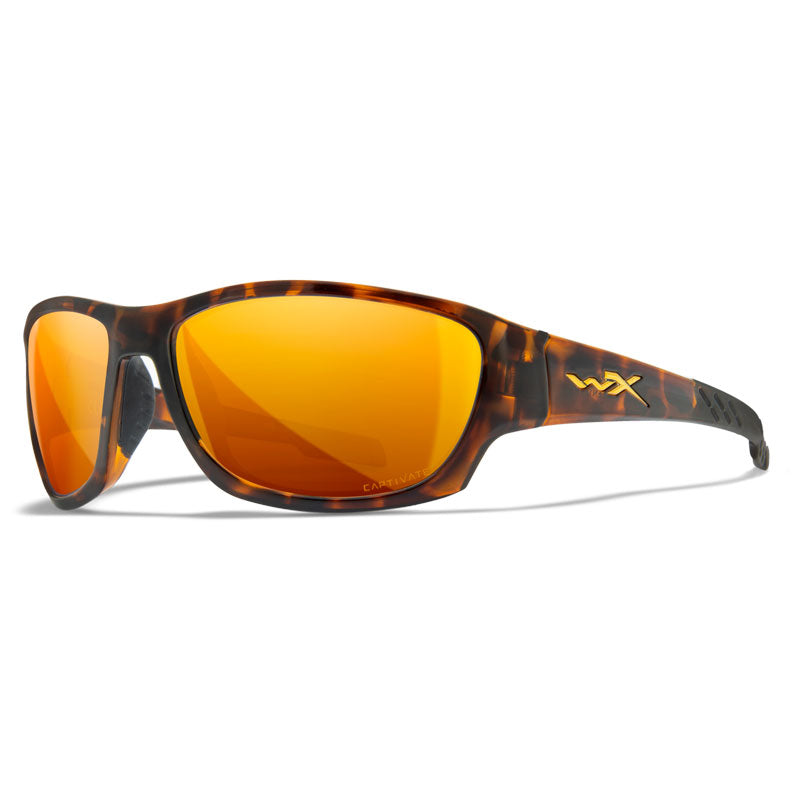 Wiley X Climb Sunglasses - Gloss Tortoise - Captivate Polarized Bronze Mirror Lens - Extreme Outfitters