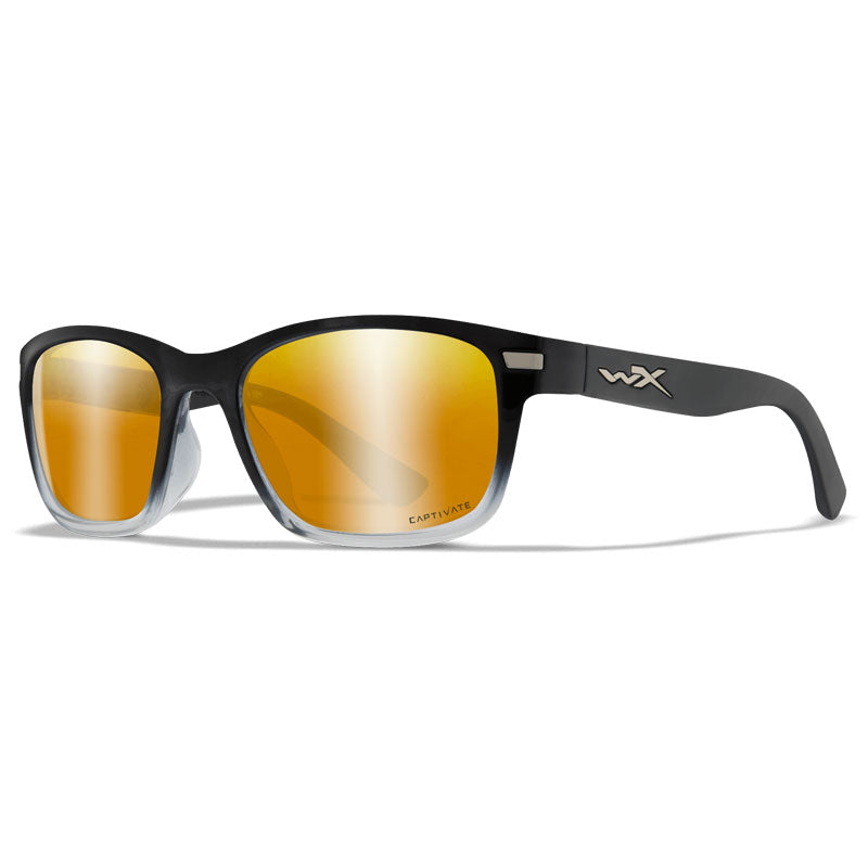 Wiley X Helix Gloss Black To Crystal Frame Captivate Polarized Bronze Mirror Lens Sunglasses - Extreme Outfitters