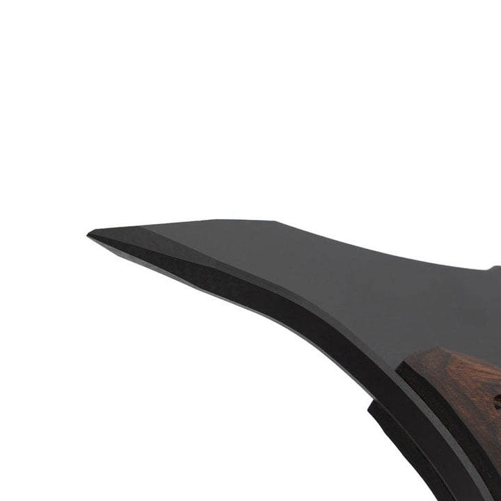 Toor Knives F13 Tommy Walnut Head Closeup