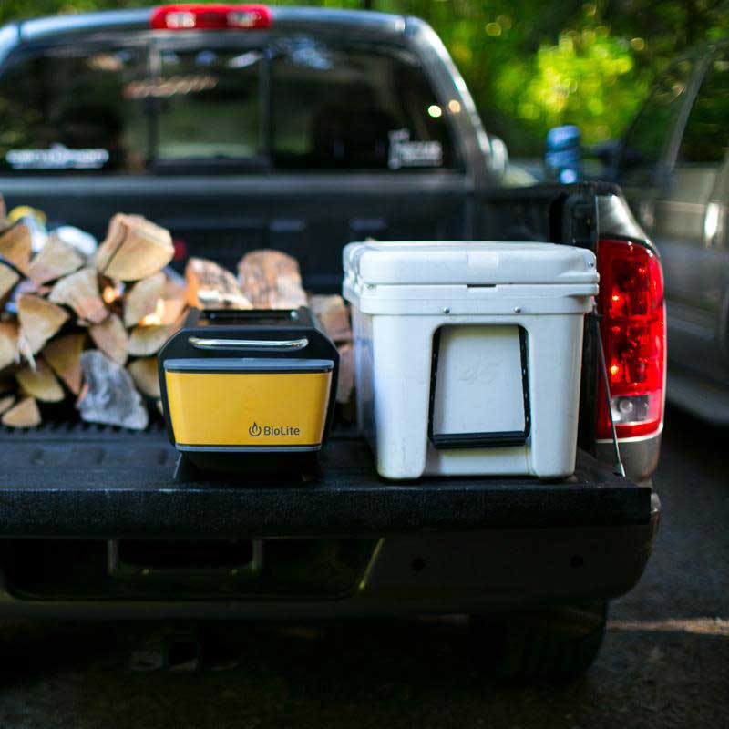 BioLite FirePit+ on tailgate