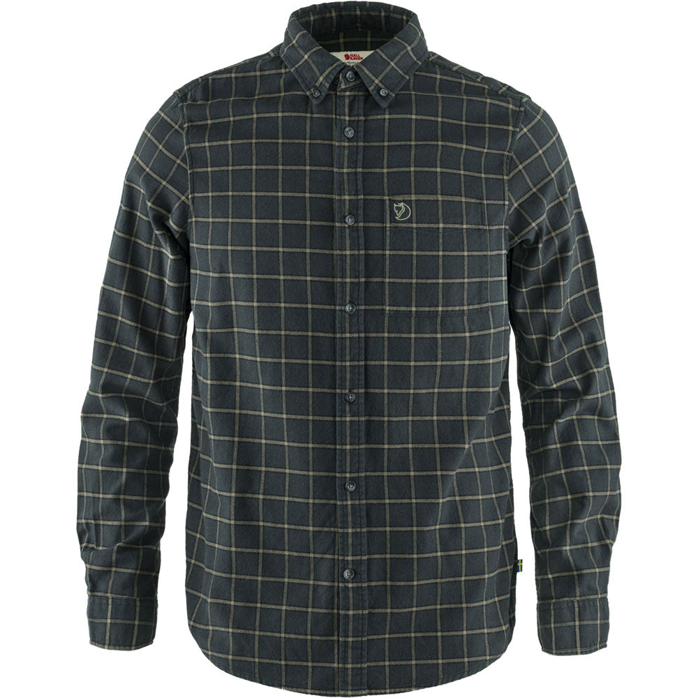 Fjallraven Ovik Flannel Shirt Dark Grey