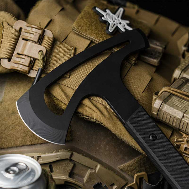 Toor Knives Brawker Axe Black Head on Gear