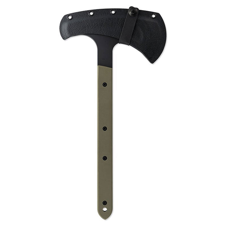 Toor Knives Brawker Axe Green in Sheath