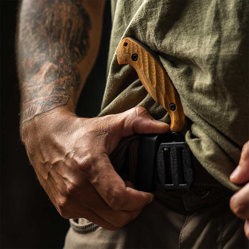 Toor Knives Karsumba Burlap Natural in belt