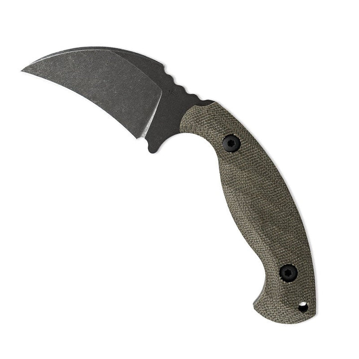 Toor Knives Karsumba Burlap Green left profile