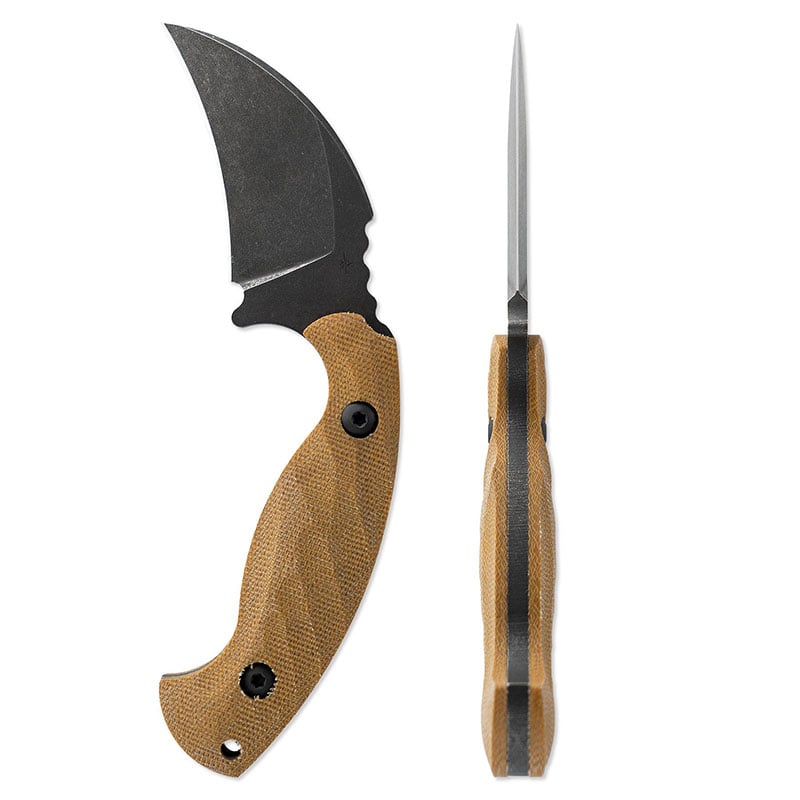 Toor Knives Karsumba Burlap Natural left and back